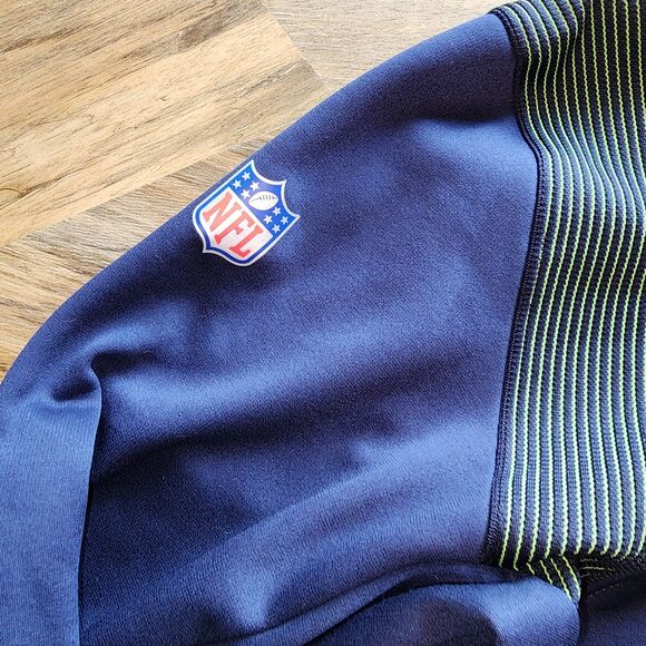 Nike NFL On-Field Seattle Seahawks Football Hoodie Sweatshirt Size L - Picture 5 of 7